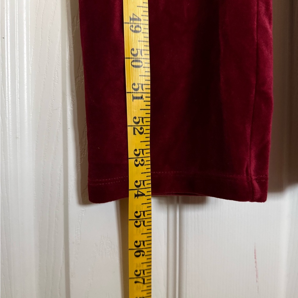 Lou & Grey Women's Velvet Jumpsuit - Deep Wine Red Size XS - Picture 6 of 13